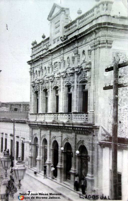 Teatro Jose Rosas Moreno Lagos de Moreno Jalisco. ( Circulada el 27 de Julio de 1957 ).
