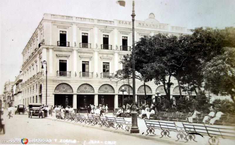 Hotel Diligencias y Zocalo. ( Circulada el 15 de Noviembre de 1916 ).