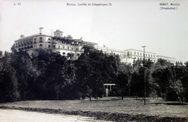 El castillo de Chapultepec por Fotógrafo Felix Miret.