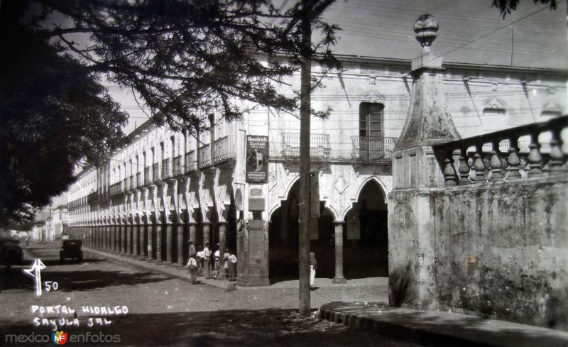 Portal Hidalgo ( Circulada el 10 de Enero de 1936 ).