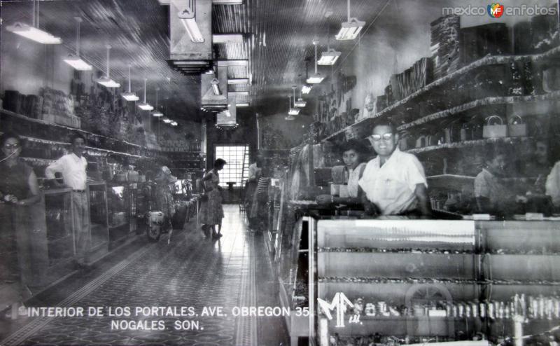 Interior de los portales Av. Obregon 35.