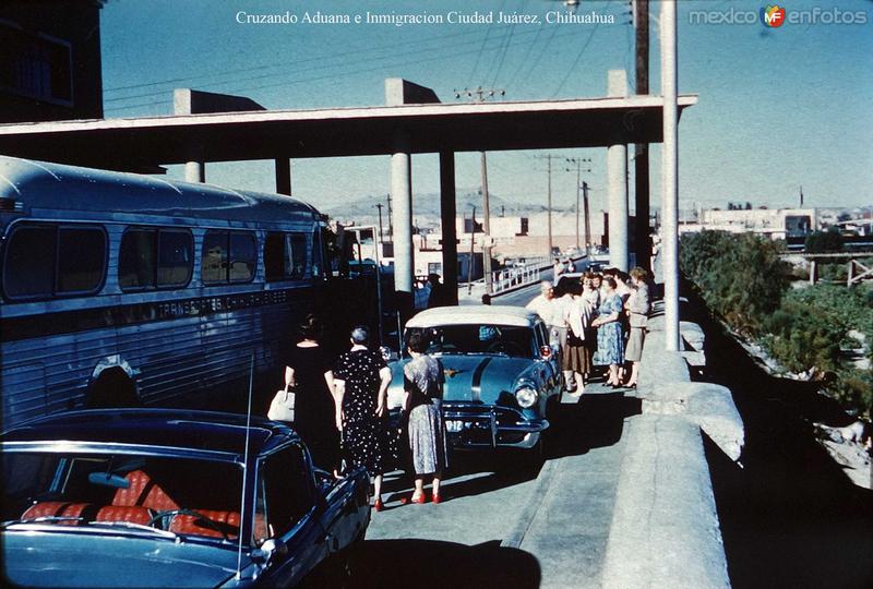 Cruzando Aduana e Inmigracion Ciudad Juárez, Chihuahua