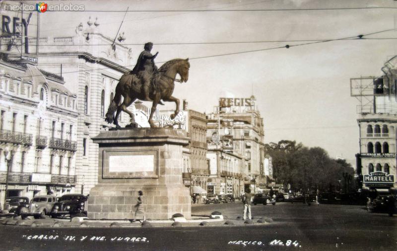 Carlos IV y Avenida Juarez Ciudad de México.