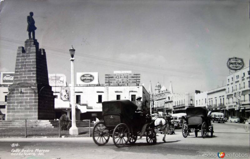 Calle Pedro Moreno ( Circulada el 6 de Septiembre de 1949 ).