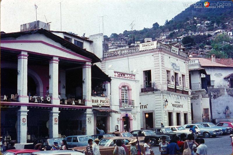 Escena callejera Taxco, Guerrero 1974 .