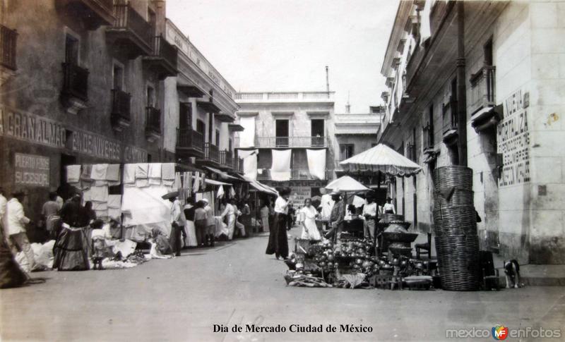 Dia de Mercado Ciudad de México.