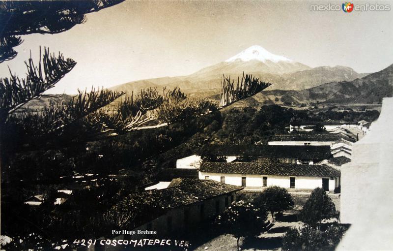 Volcan Citlaltepetl o Pico de Orizaba desde Coscomatepec.