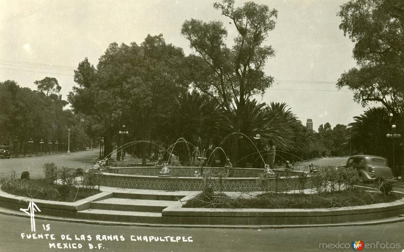 Fuente de las Ranas, en Chapultepec