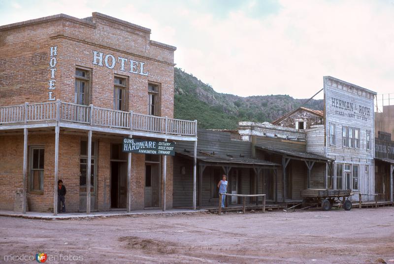 Set de filmación de películas del viejo oeste (1976)