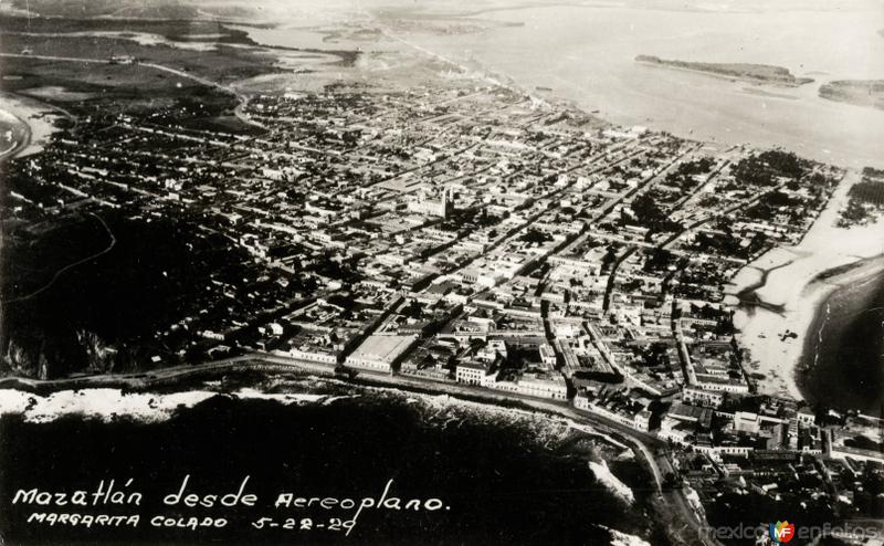 Vista aérea de Mazatlán (1929)