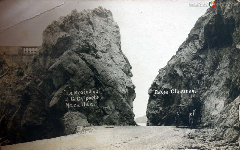 Paseo Claussen. ( Circulada el 24 de Febrero de 1924 )