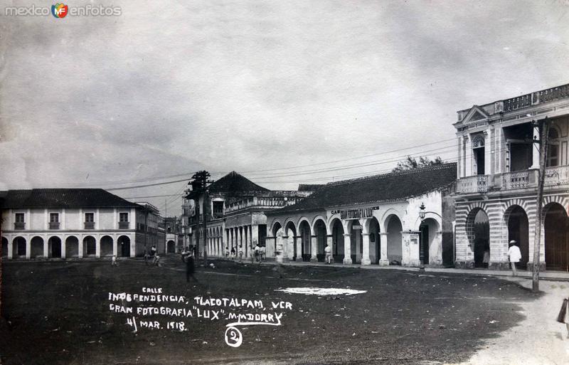 Calle Independencia. ( Fechada el 4 de Marzo de 1918 ).