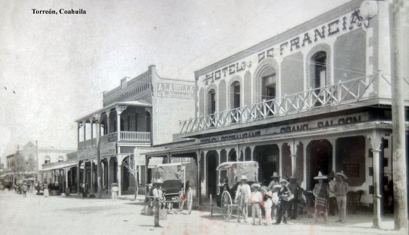 Hotel de Francia Torreón, Coahuila por el fotografo Windfield Scott.