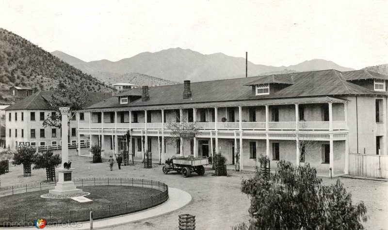 Vista de la población minera de Pilares de Nacozari en 1920, hoy pueblo fantasma