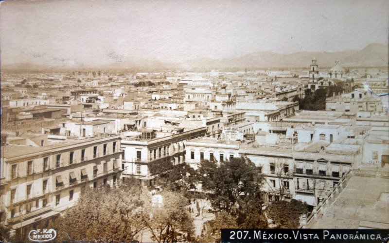 Vista Panoramica por el Fotógrafo Fernando Kososky ( Circulada el 28 de Julio de 1910)