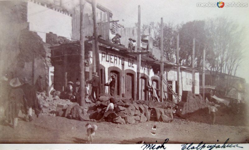 Construccion de La tienda El puerto de Veracruz.