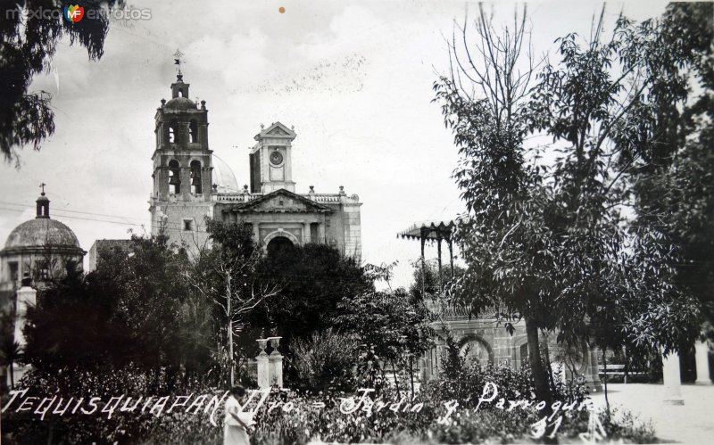 Jardin y Parroquia. ( Circulada el 28 de Junio de 1940 ).