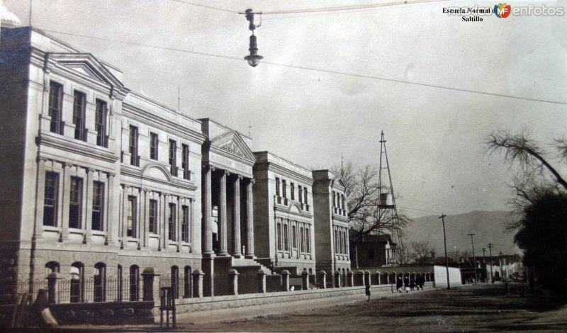 Escuela Normal de   Saltillo ( Circulada el 17 de Mayo de 1913 ).