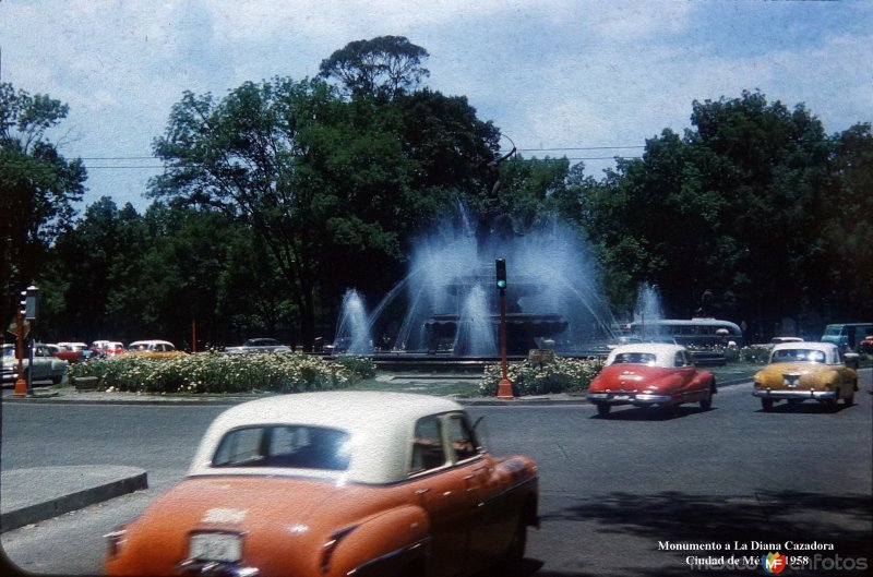 Monumento a La Diana Cazadora  Ciudad de México 1958