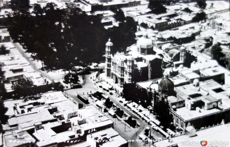 Vista aerea de La Villa de Guadalupe.