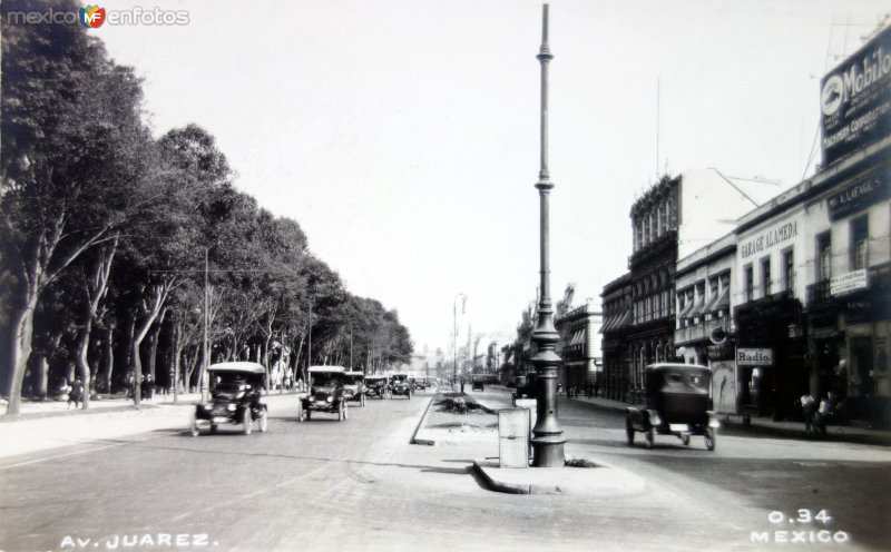 La avenida Juarez.