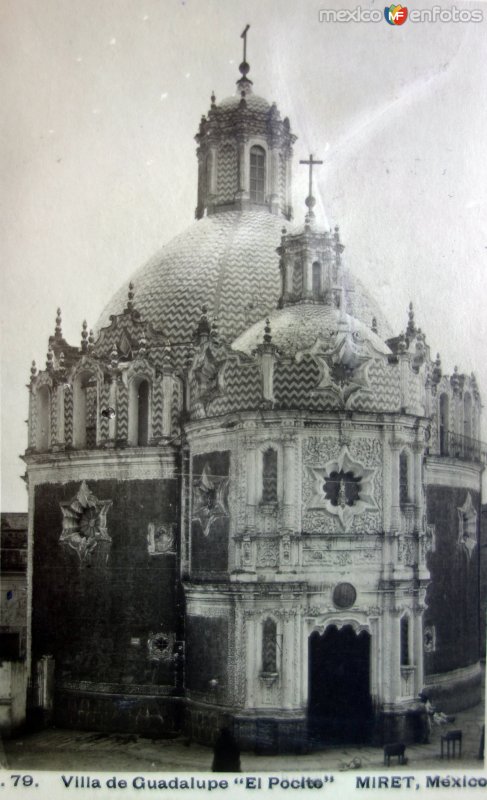 Villa de Guadalupe el Pocito por el Fotógrafo Félix Miret ( Circulada el 8 de Diciembre de 1908 ).