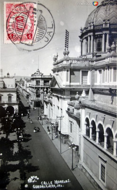 Calle Morelos ( Circulada el 3 de Abril de 1923 ).