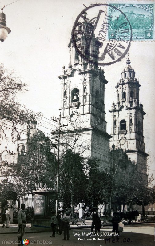 La Catedral Por el Fotógrafo Hugo Brehme ( Circulada el 31 de Mayo de 1926 ).