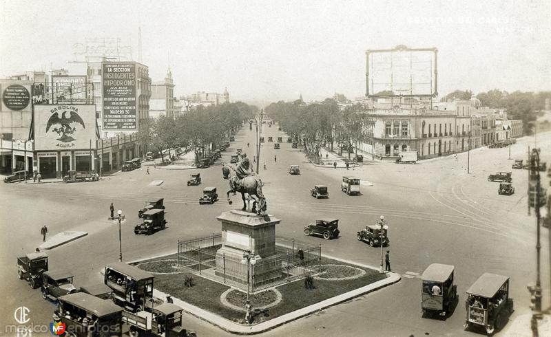 Monumento a Carlos IV y Paseo de la Reforma