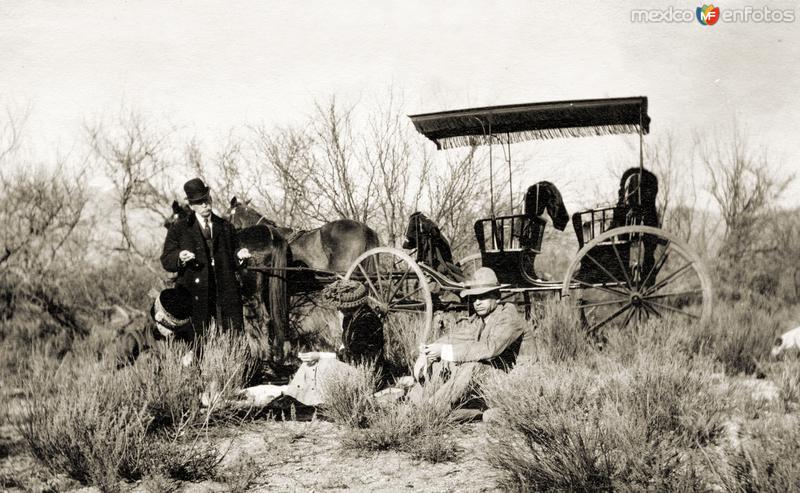 Turistas en día de campo