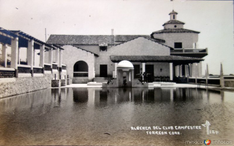 Alberca del club campestre ( Circulada el 10 de Abril de 1953 ).