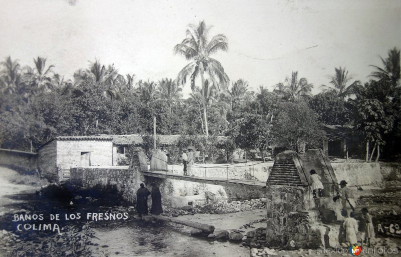 Banos de Los Fresnos ( Circulada el 4 de Junio de 1918 ).