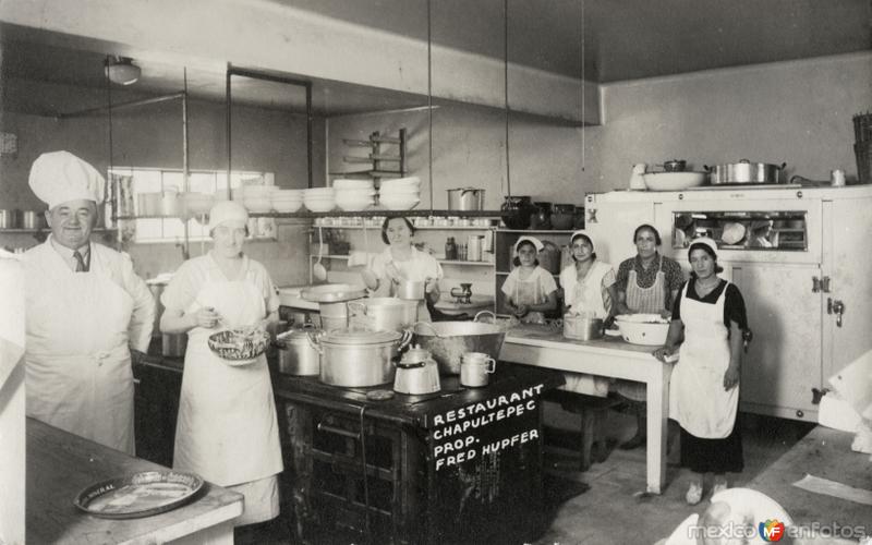 Cocineras en el restaurante Chapultepec