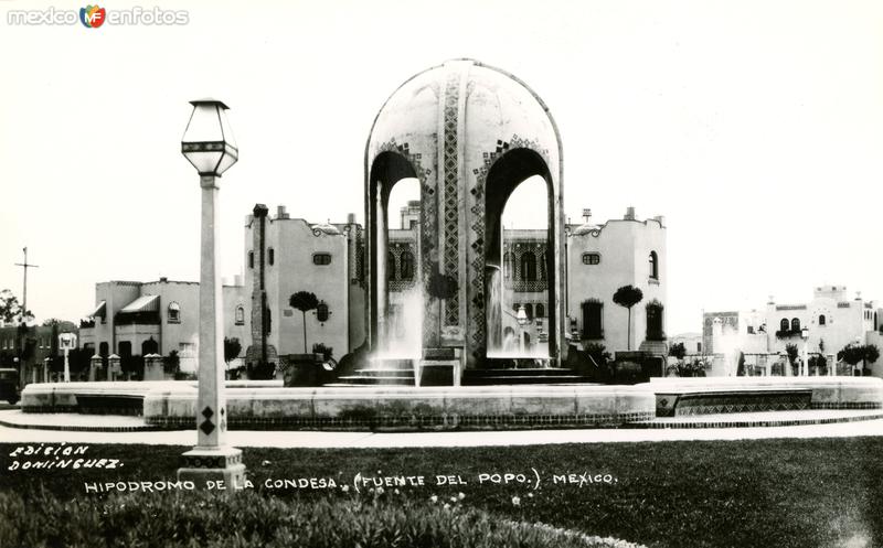 Hipódromo de la Condesa y fuente del Popo