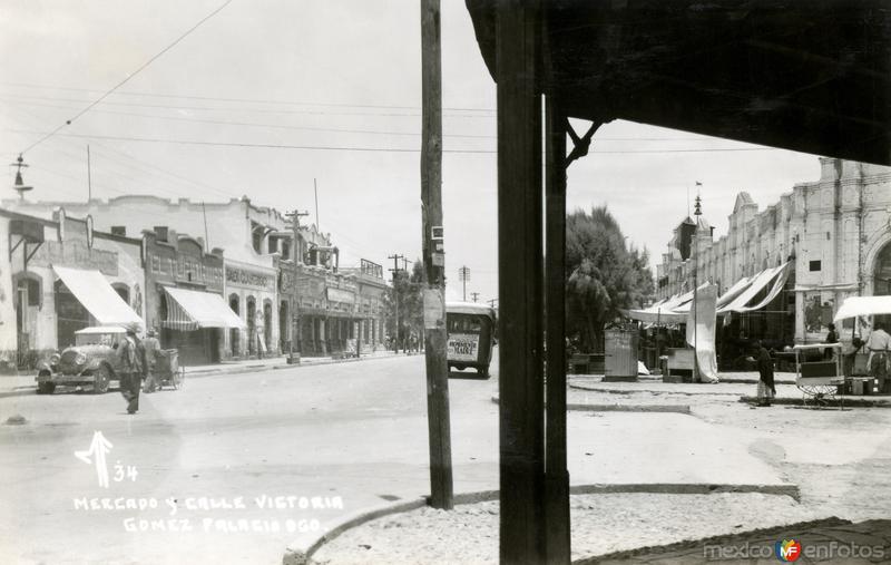 Mercado y Calle Victoria