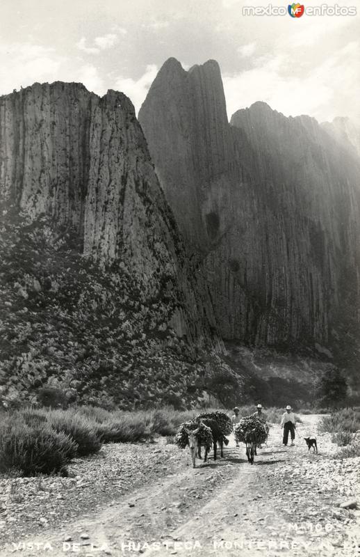 Arrieros en el Cañón de la Huasteca