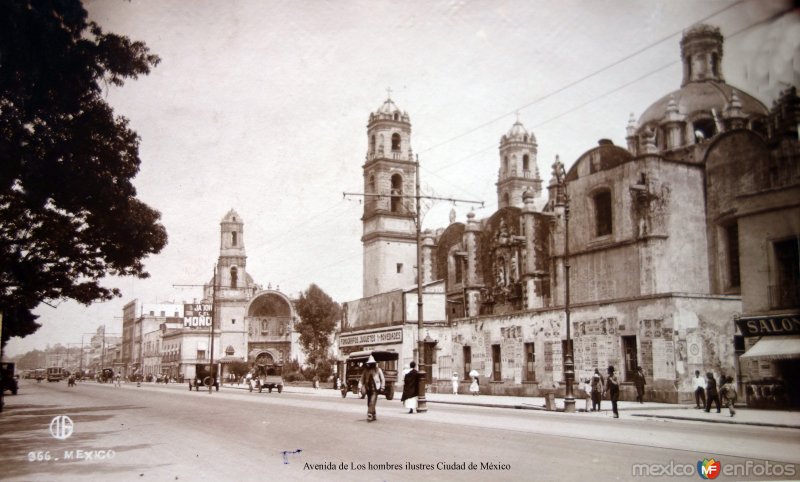 Avenida de Los hombres ilustres Ciudad de México.