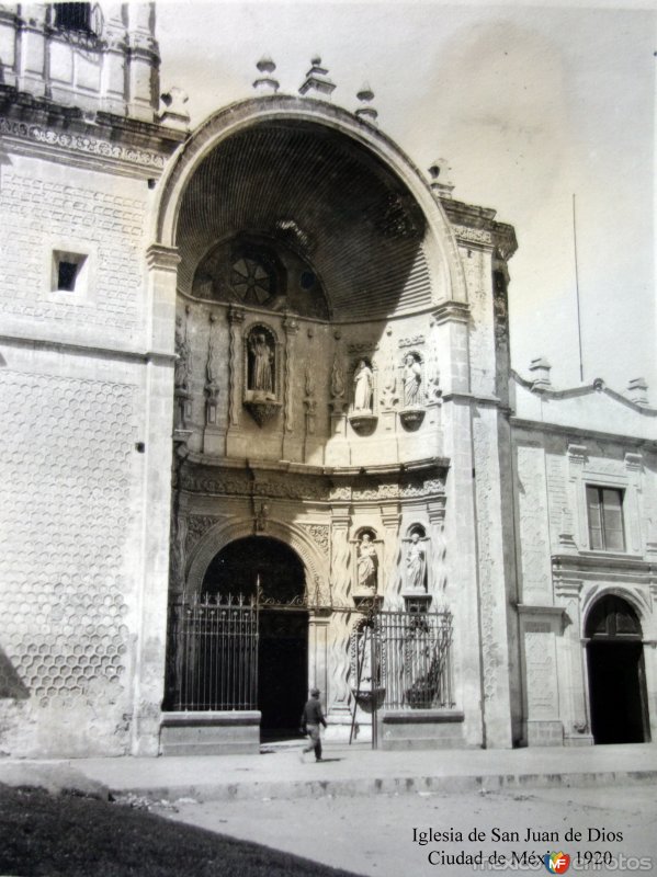 Iglesia de San Juan de Dios  Ciudad de México 1920