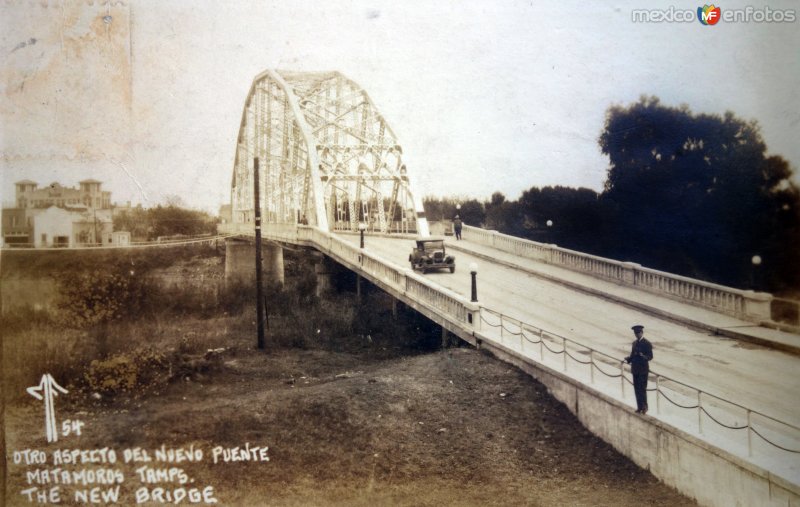 Otro aspecto del nuevo puente ( Circulada el 5 de Octubre de 1946 ).