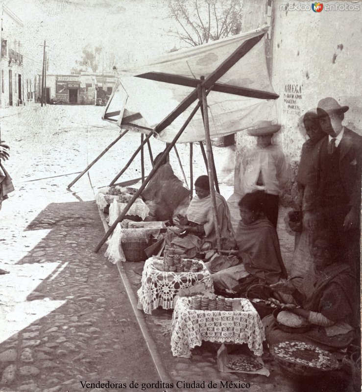 Vendedoras de gorditas Ciudad de México.