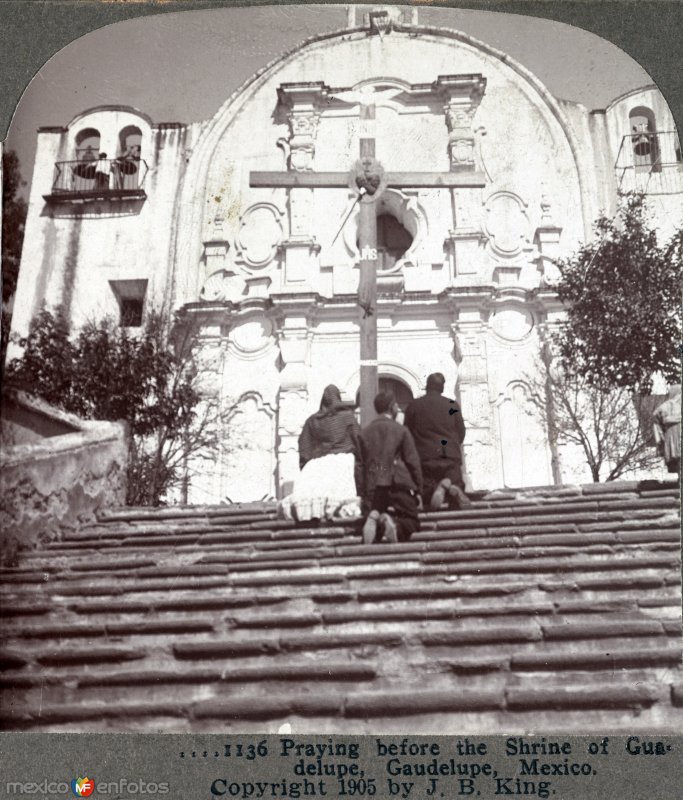 Capilla del cerro del Tepeyac en La villa de Guadalupe Ciudad de México 1905