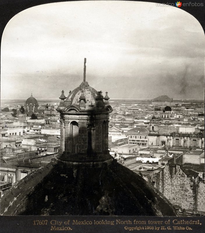 Panorama hacia el norte desde La catedral 1908.