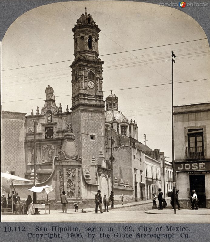 La Iglesia de San Hipolito 1906.