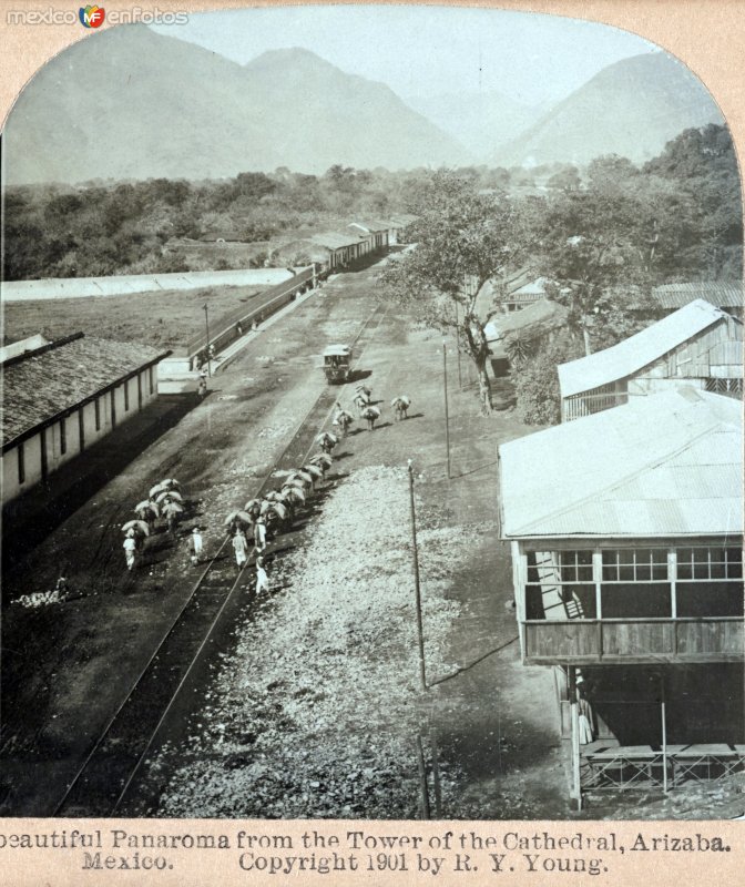 Bello Panorama desde la catedral 1901.