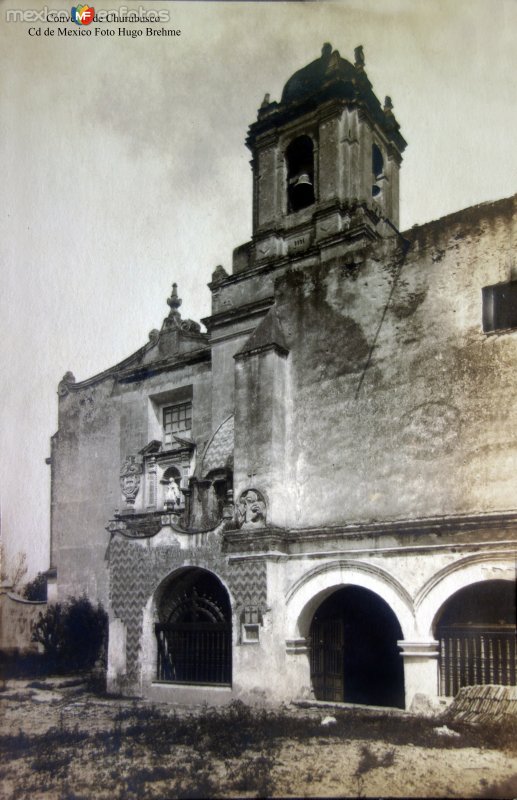 El convento de Churubusco Fotógrafo Hugo Brehme ( Circulada el 26 de Junio de 1922 ).