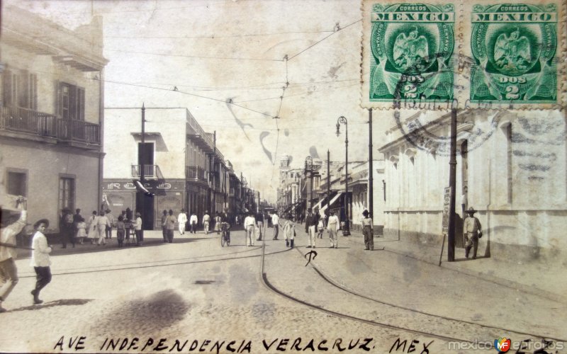 Avenida Independencia. ( Circulada el 19 de Diciembre de 1910 ).