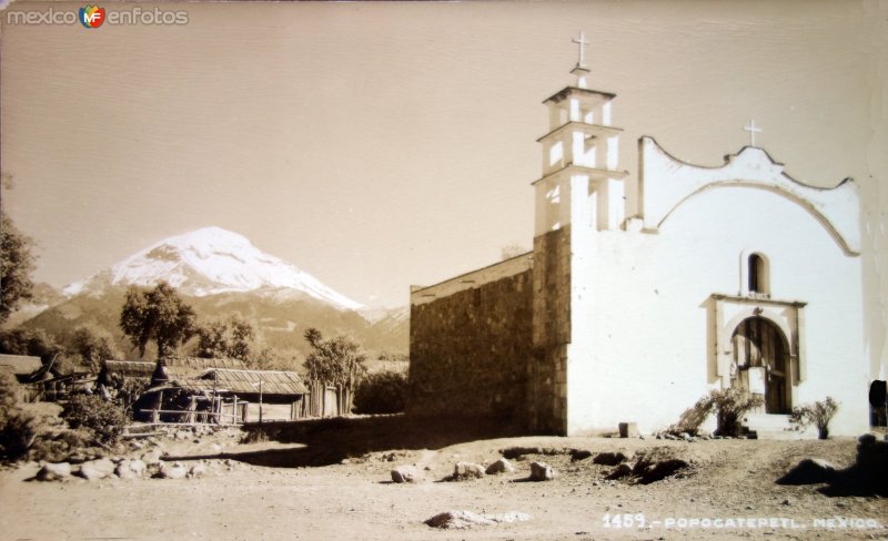 El Popocatepetl.