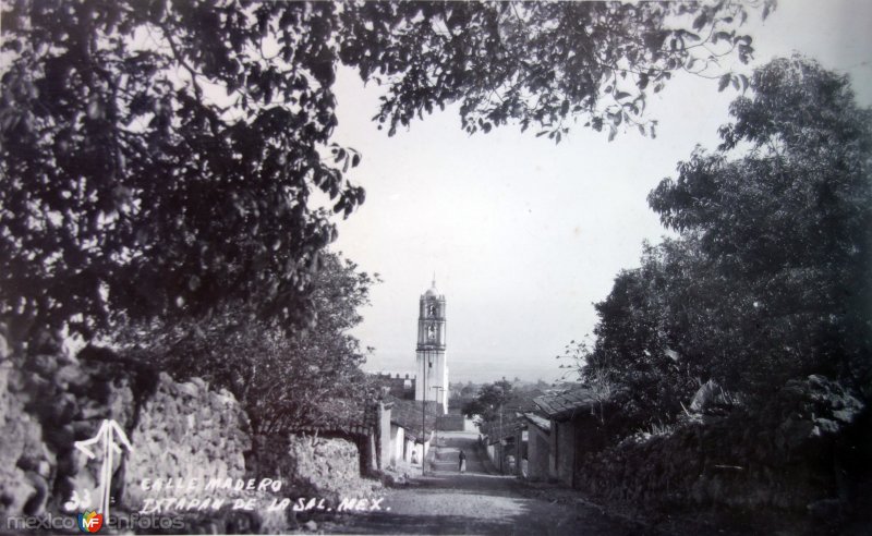 Fotos de Ixtapan de la Sal, México, México: Avenida Madero. ( Circulada el 11 de Julio de 1950 ).