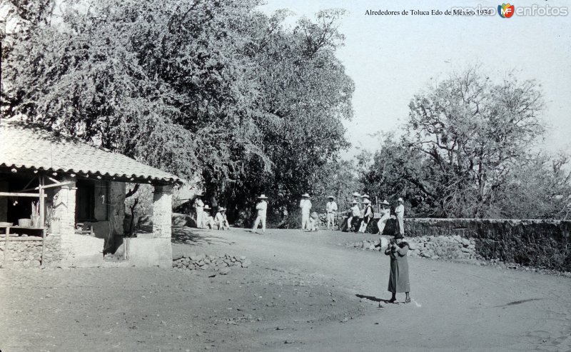 Alrededores de Toluca, por el fotógrafo T. Enami, de Yokohama, Japón (1934)