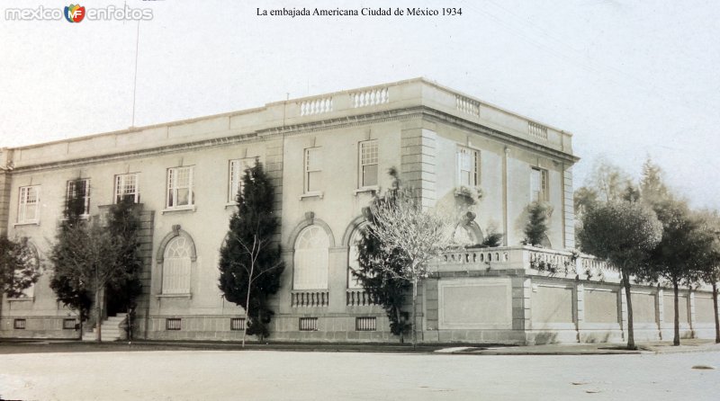 La embajada Americana, por el fotógrafo T. Enami, de Yokohama, Japón (1934)